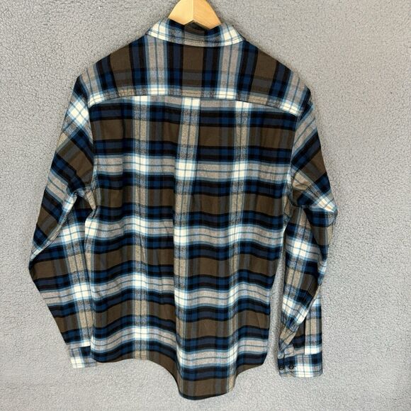 Eddie Bauer Shirt Men's M Plaid Long Sleeve Button Down Flannel Cotton NWOT - Picture 4 of 8